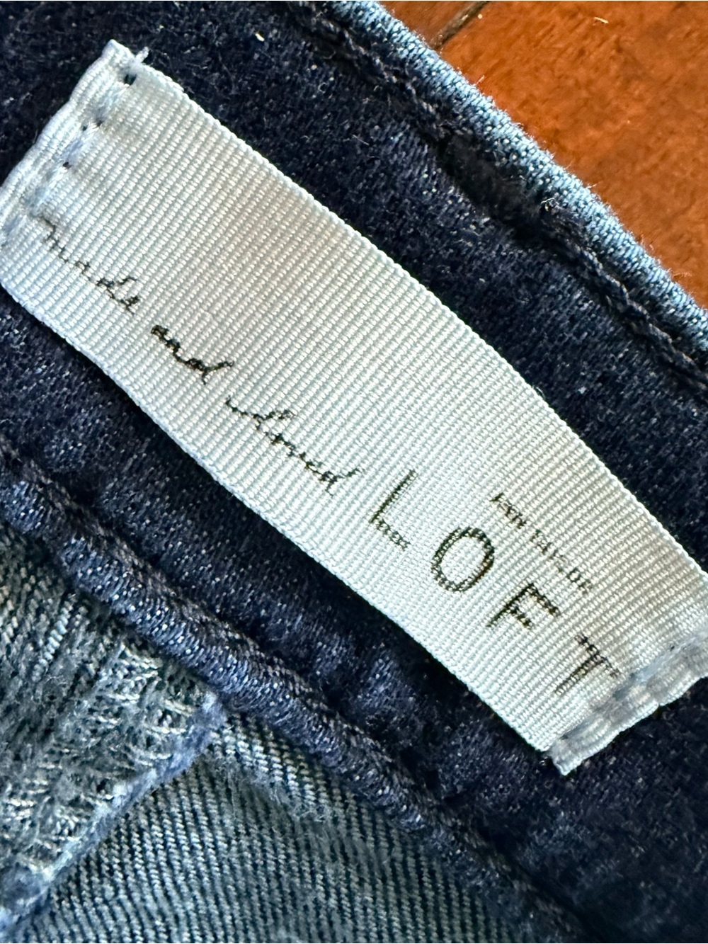 Loft Indigo Flare Jeans View 3